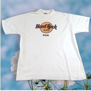 Hard Rock Cafe Classic Logo T-Shirt Rome Size X-Large